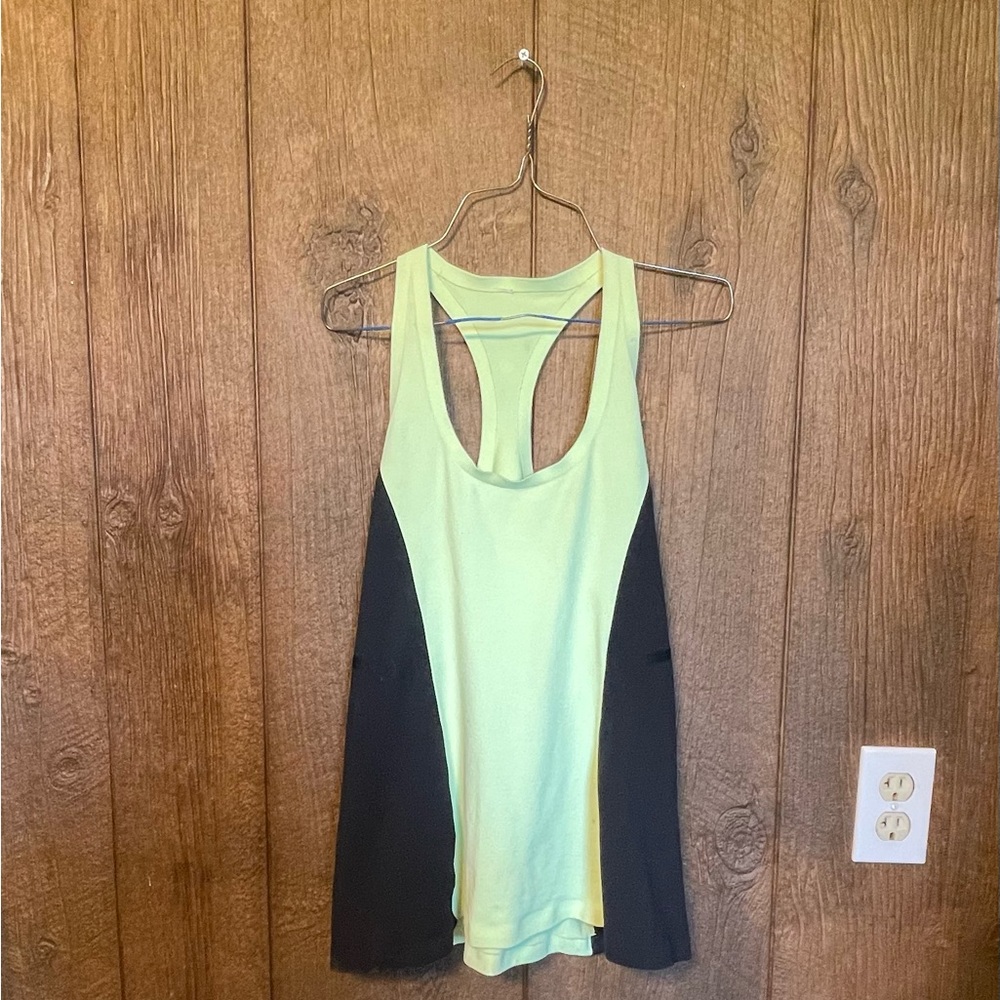 Lululemon Athletica Yellow and Black Tank Top
